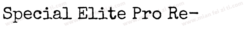 Special Elite Pro Re字体转换